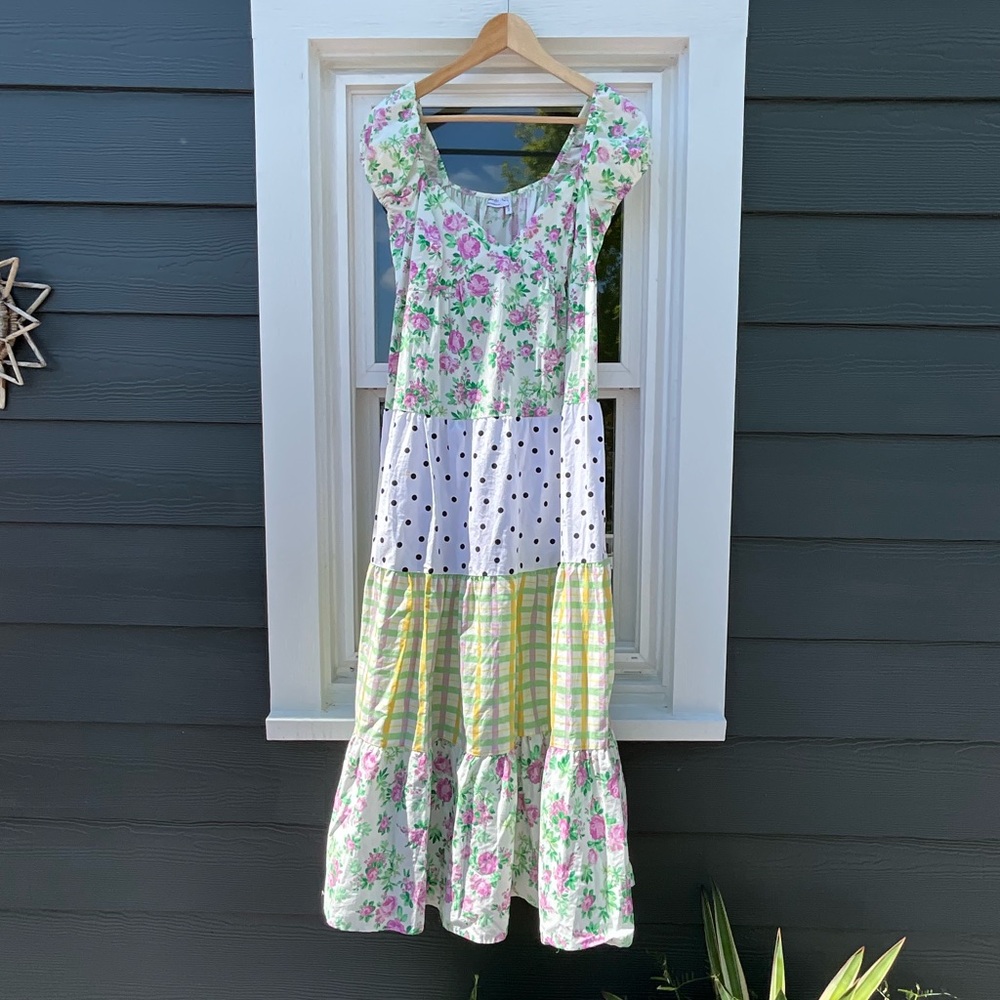 ASOS Mix Pattern Floral Dress